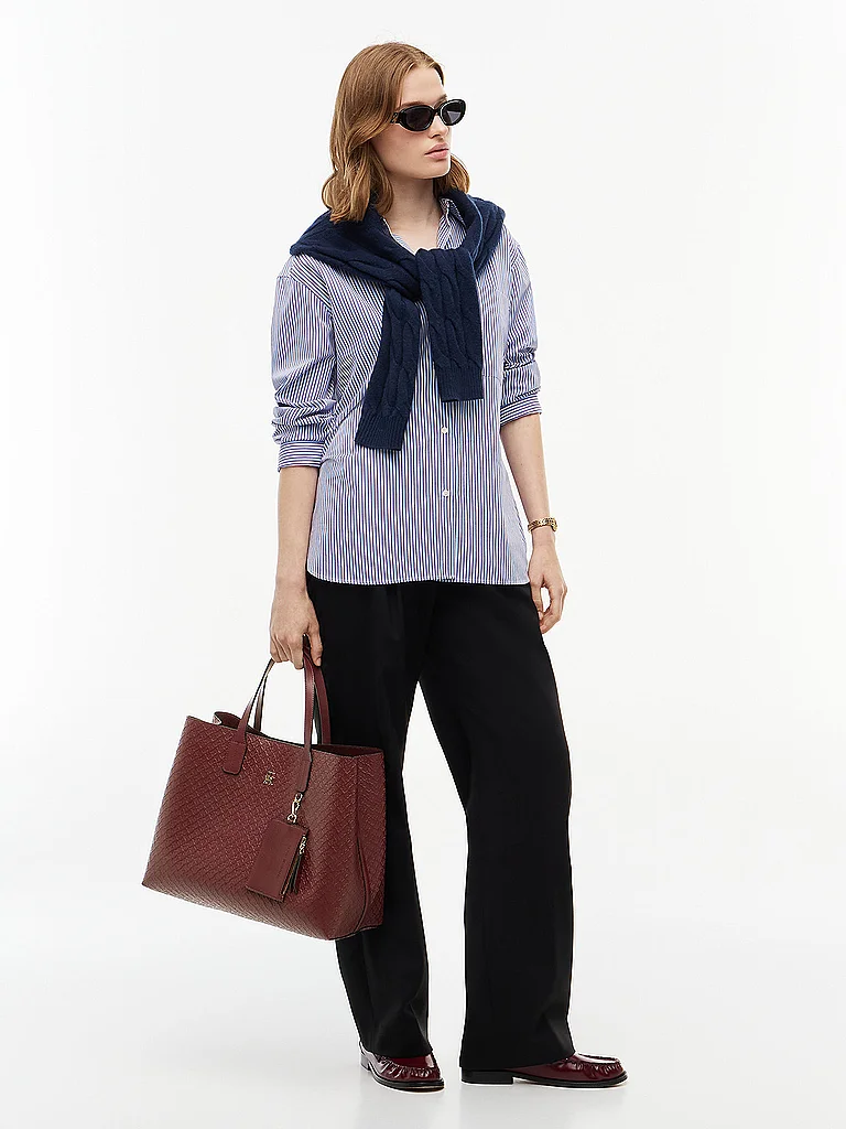 Sac Tommy Hilfiger Aw0aw18923 Th Icon Satchel Mono Unique - vue 5